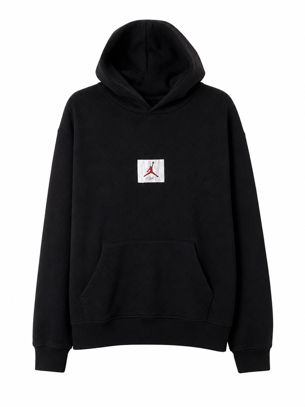 Nike Air Jordan Flight,Men's ,Black Graphic Pullover Hoodie with Logo. Size-M